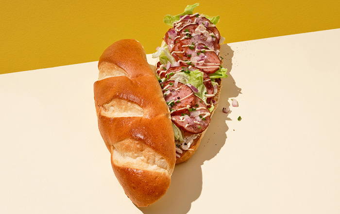 Sandwich Baguette Grillworst