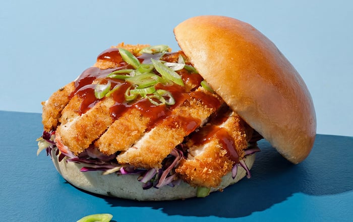 Premium Brioche Hamburger Bun Tonkatsu Kip