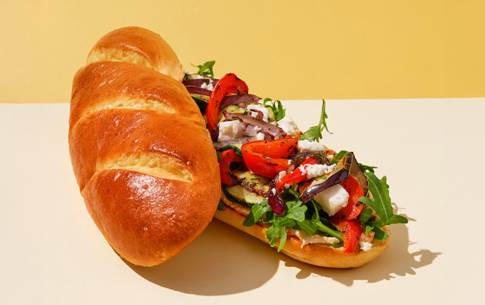 Potato Ratatouille Baguette