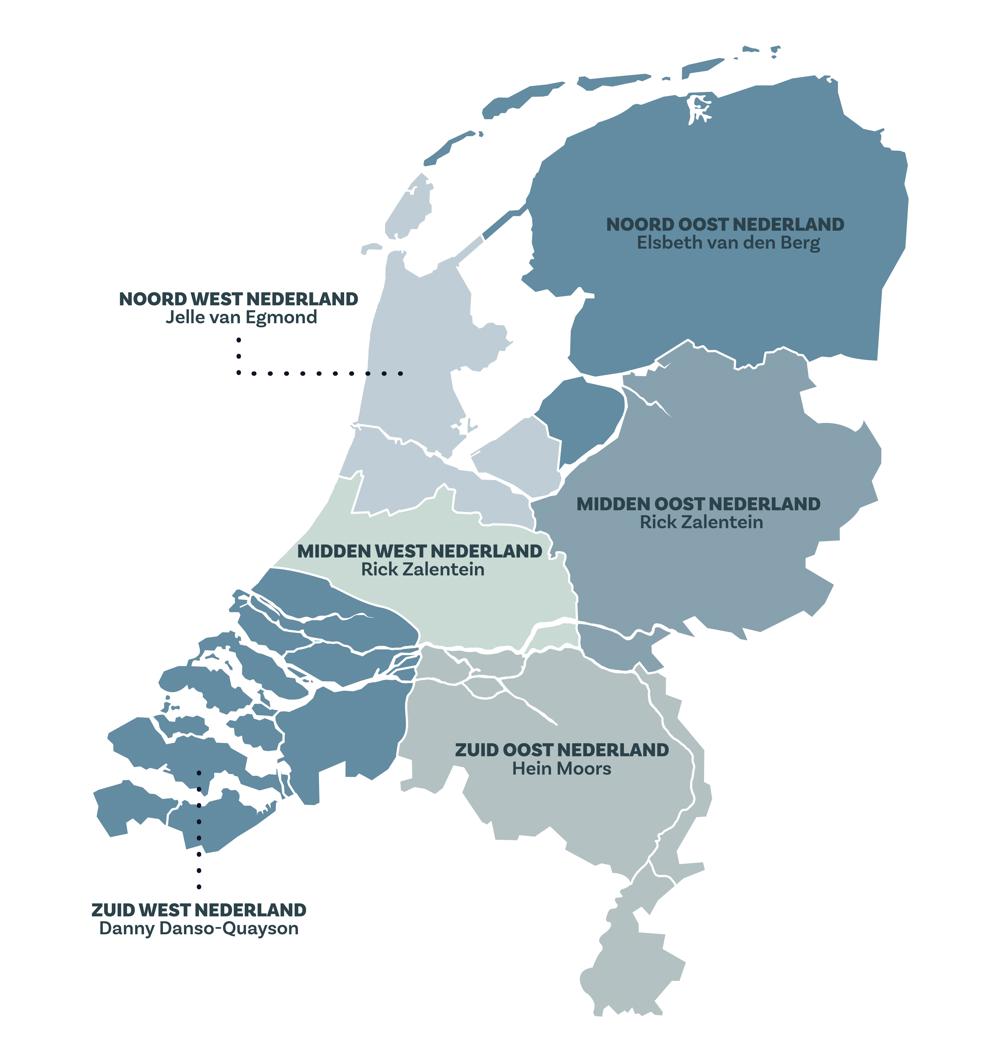 regio's sales Pastridor Nederland